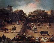 Francisco de goya y Lucientes The Bullifight oil on canvas